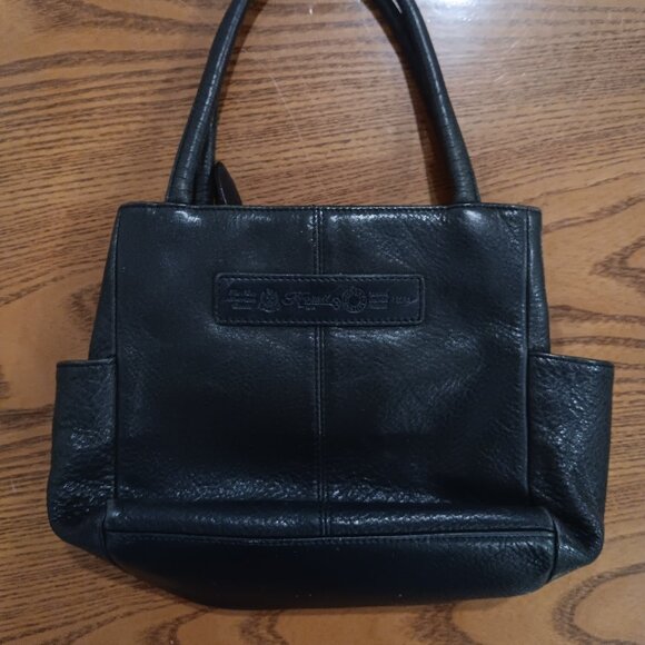 Fossil black 1954 vintage leather crossbody key purse handbag - Picture 4 of 7